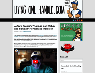 livingonehanded.com screenshot