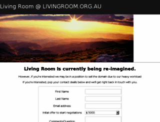 livingroom.org.au screenshot