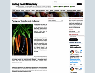 livingseedcompany.wordpress.com screenshot