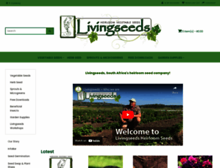 livingseeds.co.za screenshot