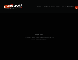livingsport.co.uk screenshot