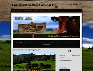 livingstonlivestockexchange.com screenshot