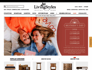 livingstyles.com.au screenshot