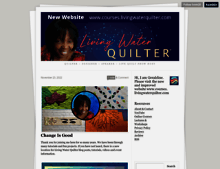 livingwaterquilter.com screenshot
