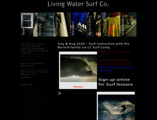 livingwatersurfco.com screenshot