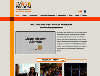 livingwisdom.com.au screenshot