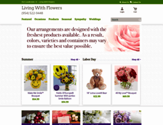 livingwithflowers.net screenshot