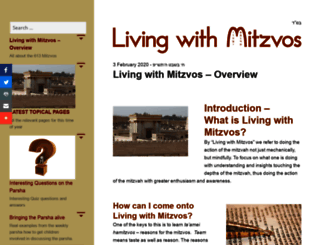 livingwithmitzvos.com screenshot