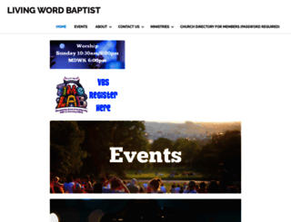 livingwordbaptist.net screenshot
