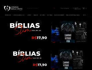 livrariasfamiliacrista.com.br screenshot