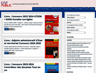 livres-concours.cap-public.fr screenshot