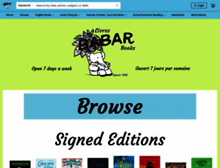 livresbabarbooks.com screenshot