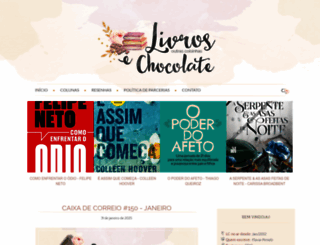 livrosechocolate.com.br screenshot