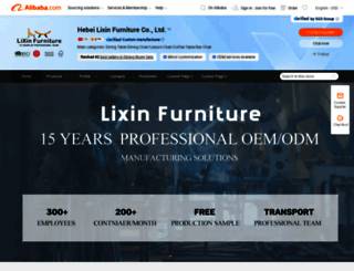 lixinfurniture.en.alibaba.com screenshot