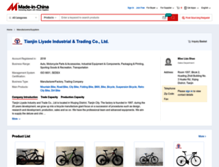 liyadebicycle.en.made-in-china.com screenshot
