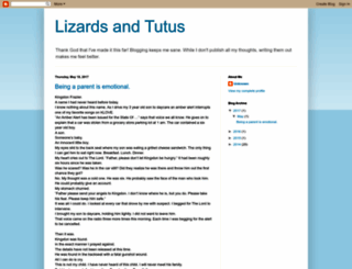 lizardsandtutus.blogspot.com screenshot