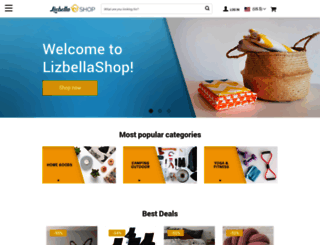 lizbellashop.com screenshot