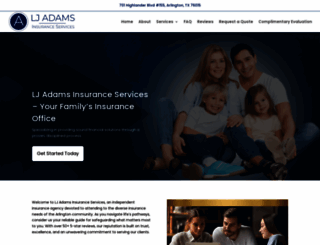 ljadamsinsurance.com screenshot