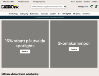 ljusbutik.se screenshot