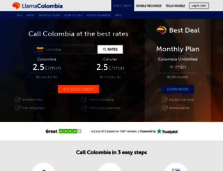 llamacolombia.com screenshot