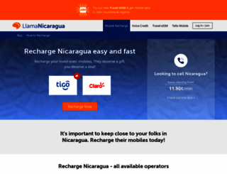 llamanicaragua.com screenshot