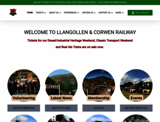 llangollen-railway.co.uk screenshot