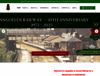 llangollen-railway.co.uk screenshot