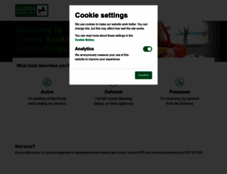 lloydsbankinggrouppensions.com screenshot