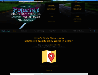 lloydsbodyshop.com screenshot