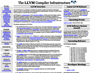 llvm.org screenshot