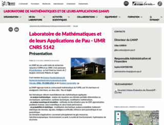 lma.univ-pau.fr screenshot