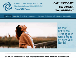 lmccauleyobgyn.com screenshot