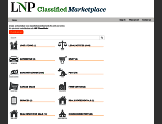 lnpclassifieds.com screenshot