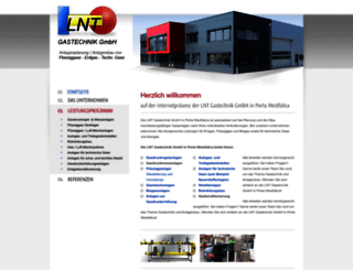 lnt-gastechnik.de screenshot