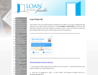 loan-finder-sa.com screenshot
