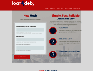 loan4debt.co.za screenshot