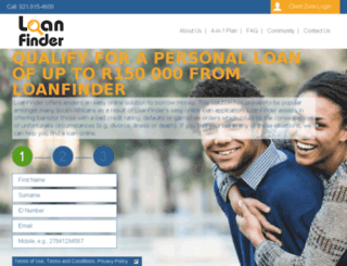loanfindersa.co.za screenshot