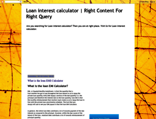 loaninterestcalculator-1.blogspot.com screenshot