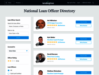 loanofficers.lendingtree.com screenshot