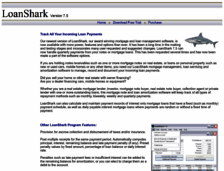 loansharksoftware.com screenshot