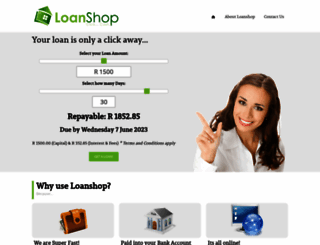 loanshop.co.za screenshot