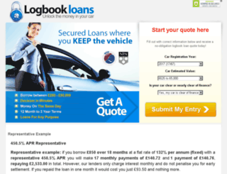 loanslogbook.com screenshot