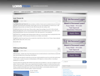 loanspedia.co.za screenshot