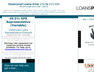 loanspronto.co.uk screenshot