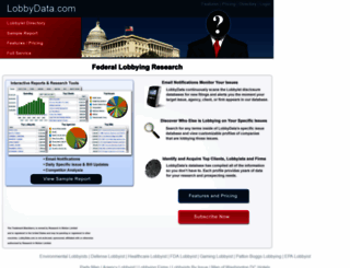 lobbydata.com screenshot