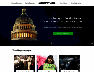 lobbyists4good.org screenshot