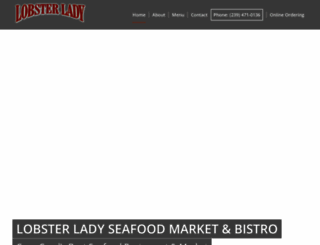 lobsterladyseafood.com screenshot