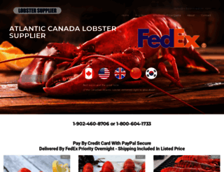 lobstersupplier.com screenshot