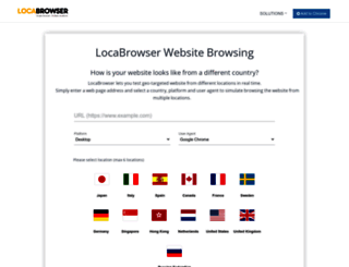 locabrowser.com screenshot