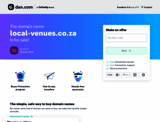 local-venues.co.za screenshot